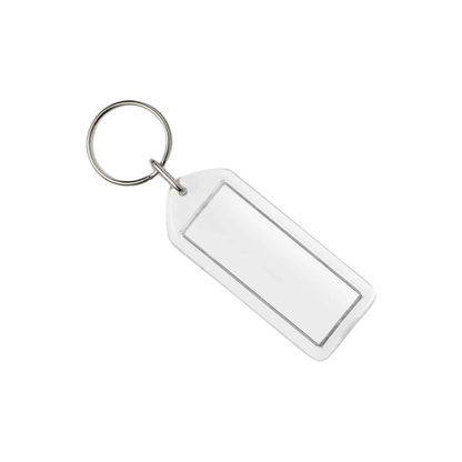 Blank Plastic Key Rings - Myers Motor Merchandise