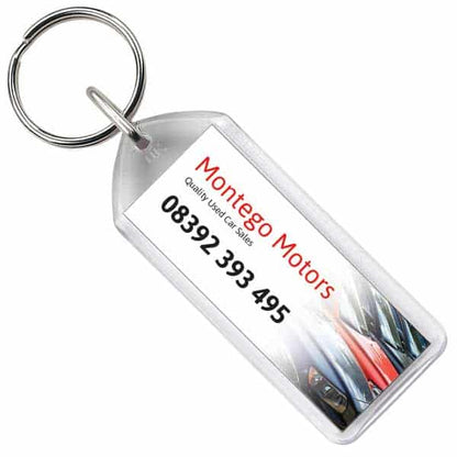 Blank Plastic Key Rings - Myers Motor Merchandise