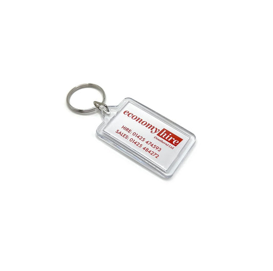 Clear Acrylic Dealership Keyrings (Openable Insert) - Myers Motor Merchandise