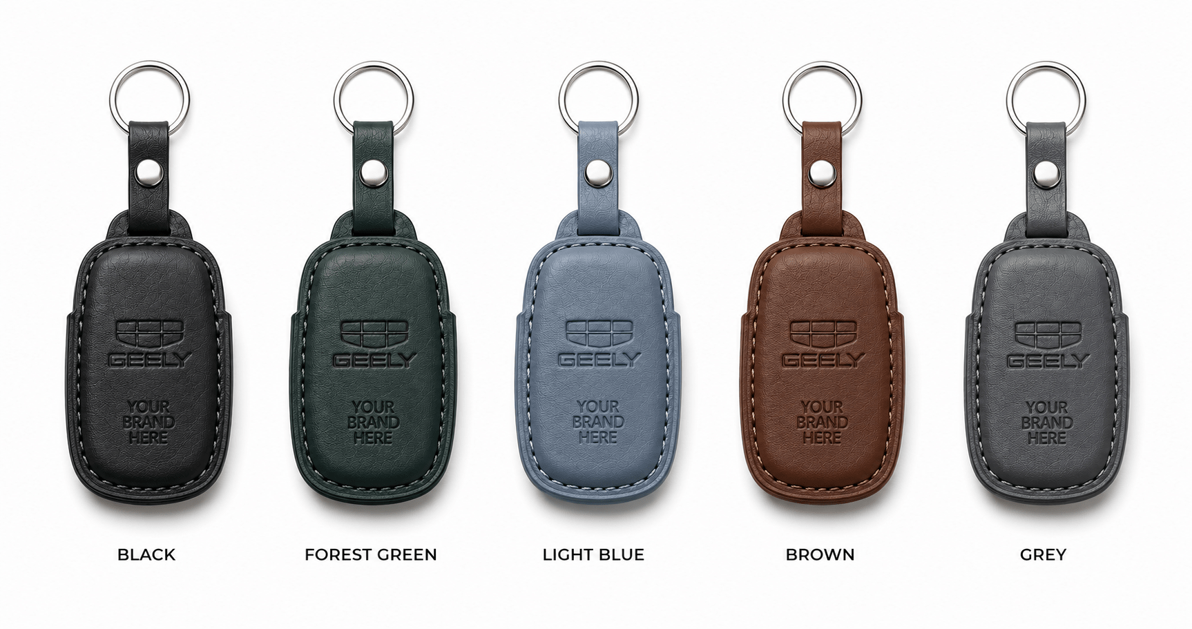 Geely Leather Key Fob Pouch - Myers Motor Merchandise