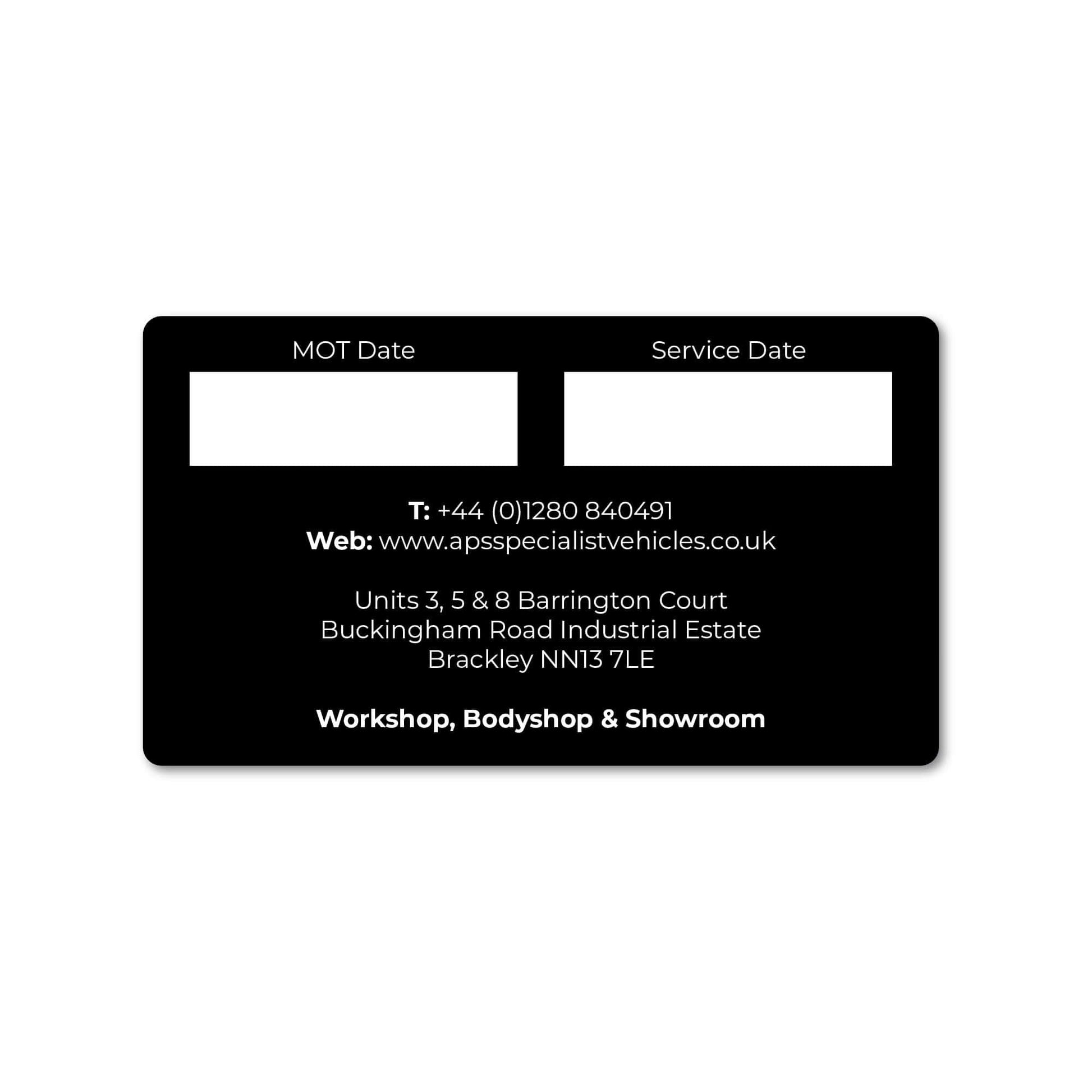 MOT Reminder Stickers - Myers Motor Merchandise