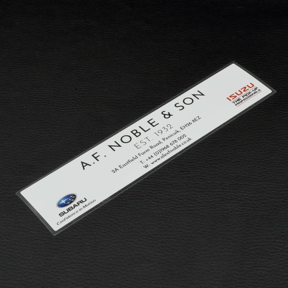 Promotional Car Rear Window Stickers - Myers Motor Merchandise