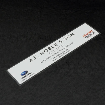 Promotional Car Rear Window Stickers - Myers Motor Merchandise