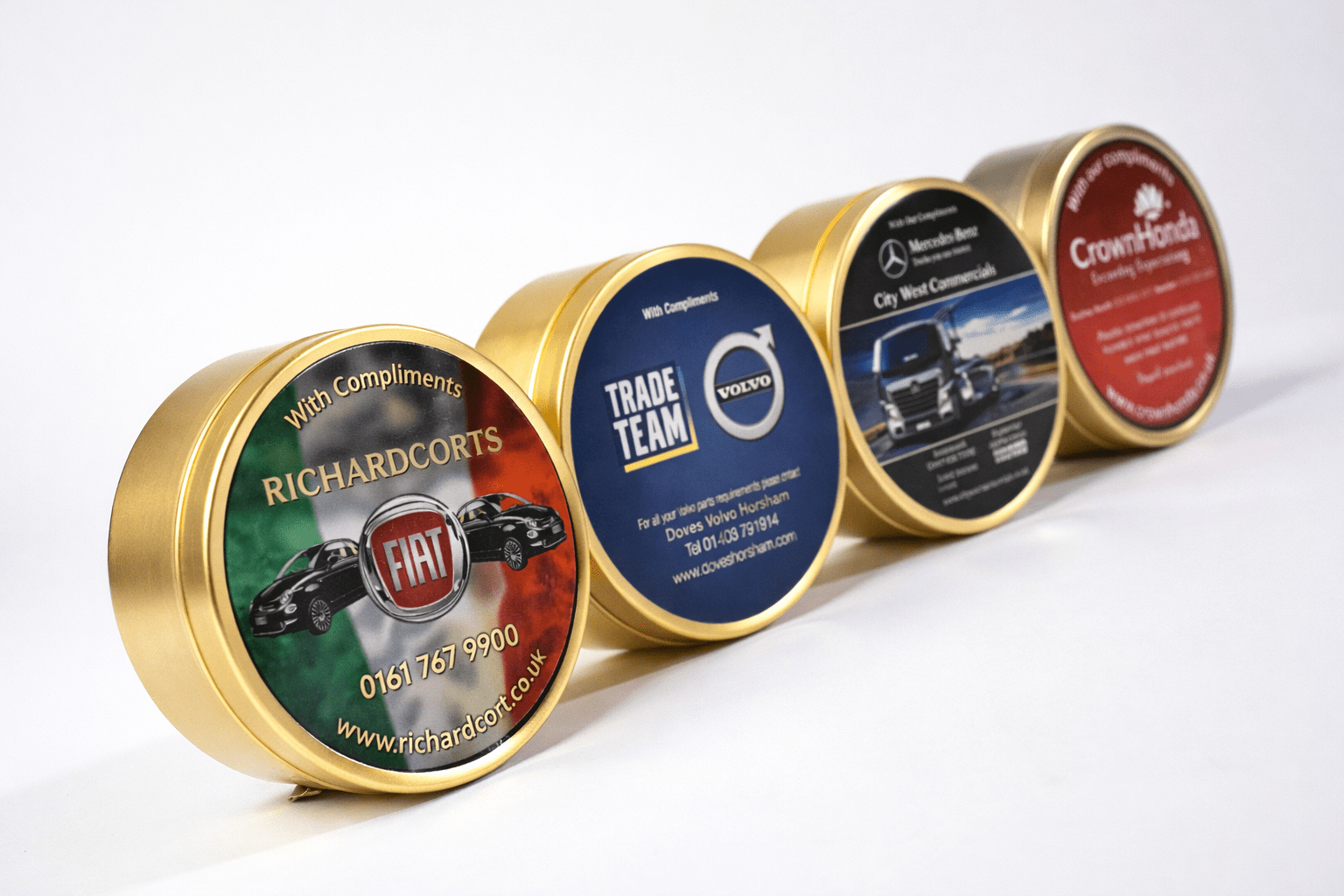 Promotional Travel Sweets In a Tin - 200g - Myers Motor Merchandise
