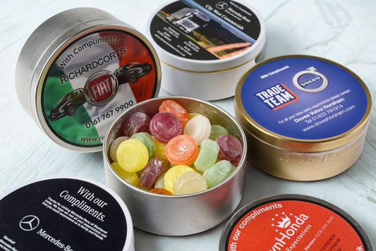 Promotional Travel Sweets In a Tin - 200g - Myers Motor Merchandise