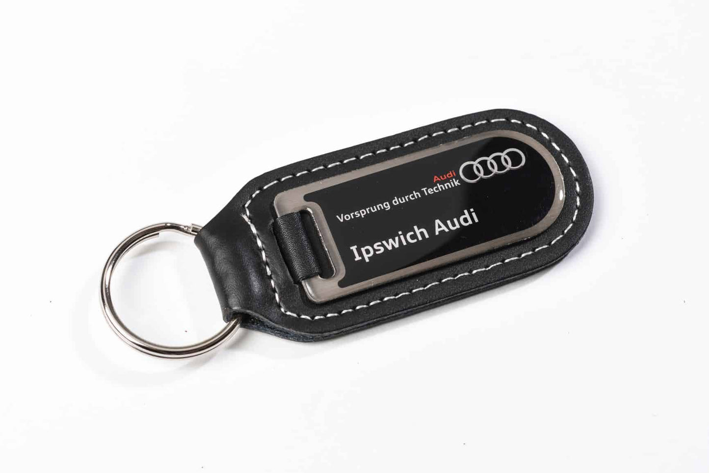 Resin - Coated Genuine Leather Key Ring - Myers Motor Merchandise