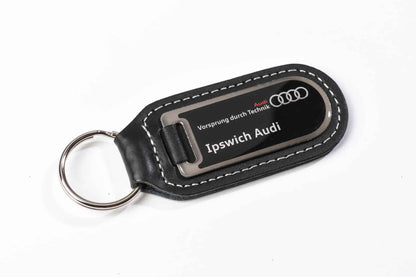 Resin - Coated Genuine Leather Key Ring - Myers Motor Merchandise