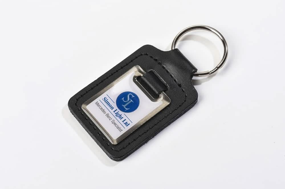 Resin - Coated Genuine Leather Key Ring - Myers Motor Merchandise