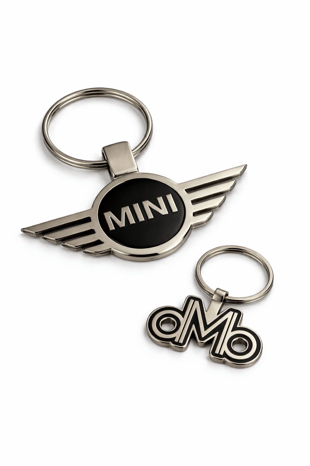 Silver Mini Cooper Wings Key Ring - Myers Motor Merchandise