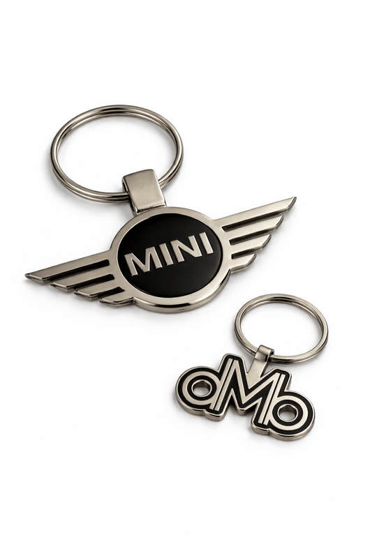 Silver Mini Cooper Wings Key Ring - Myers Motor Merchandise