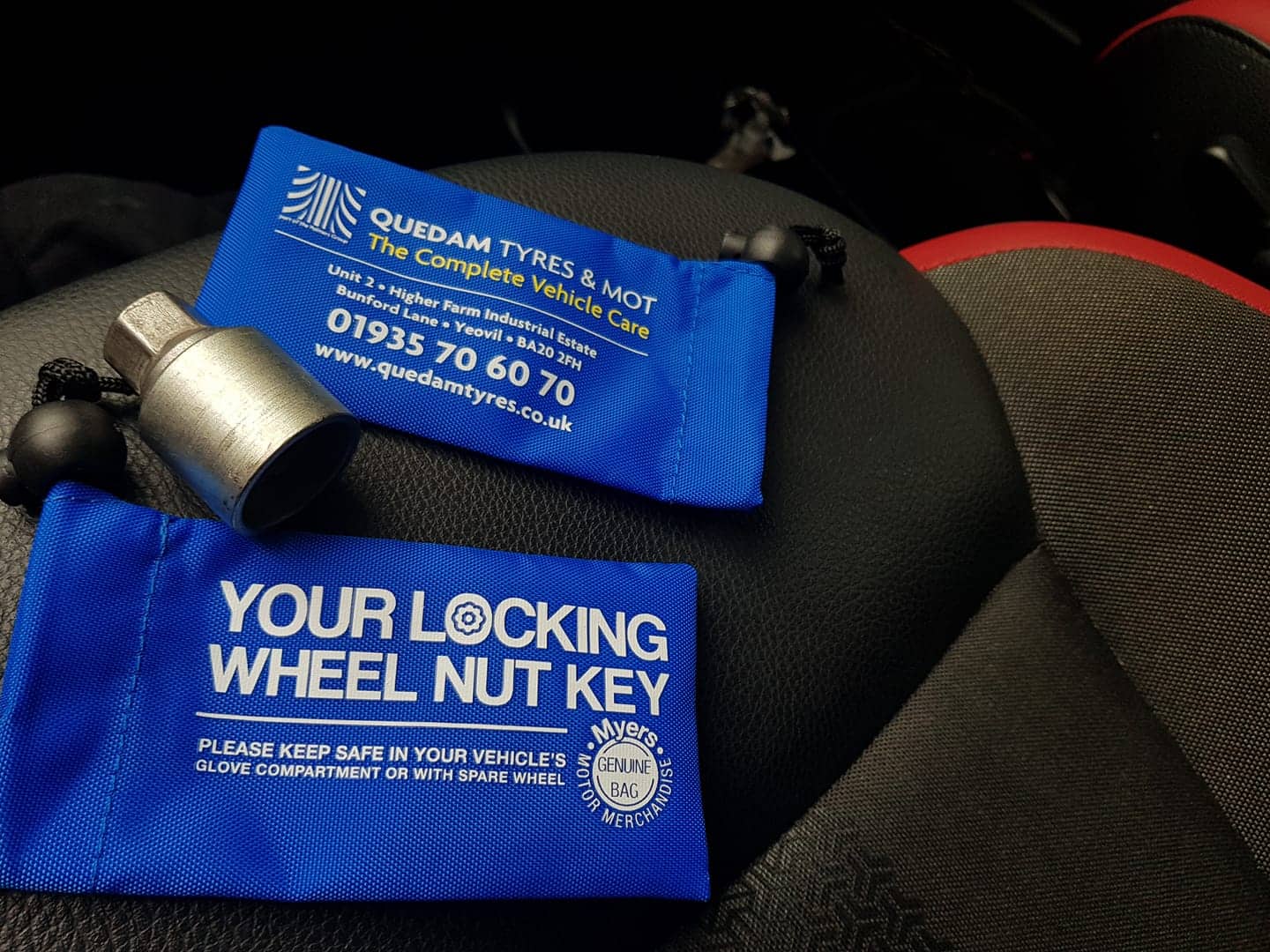 Locking Wheel Nut Bag Personalised, Promotional, Custom