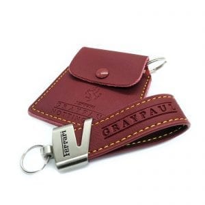 leather loop keyring