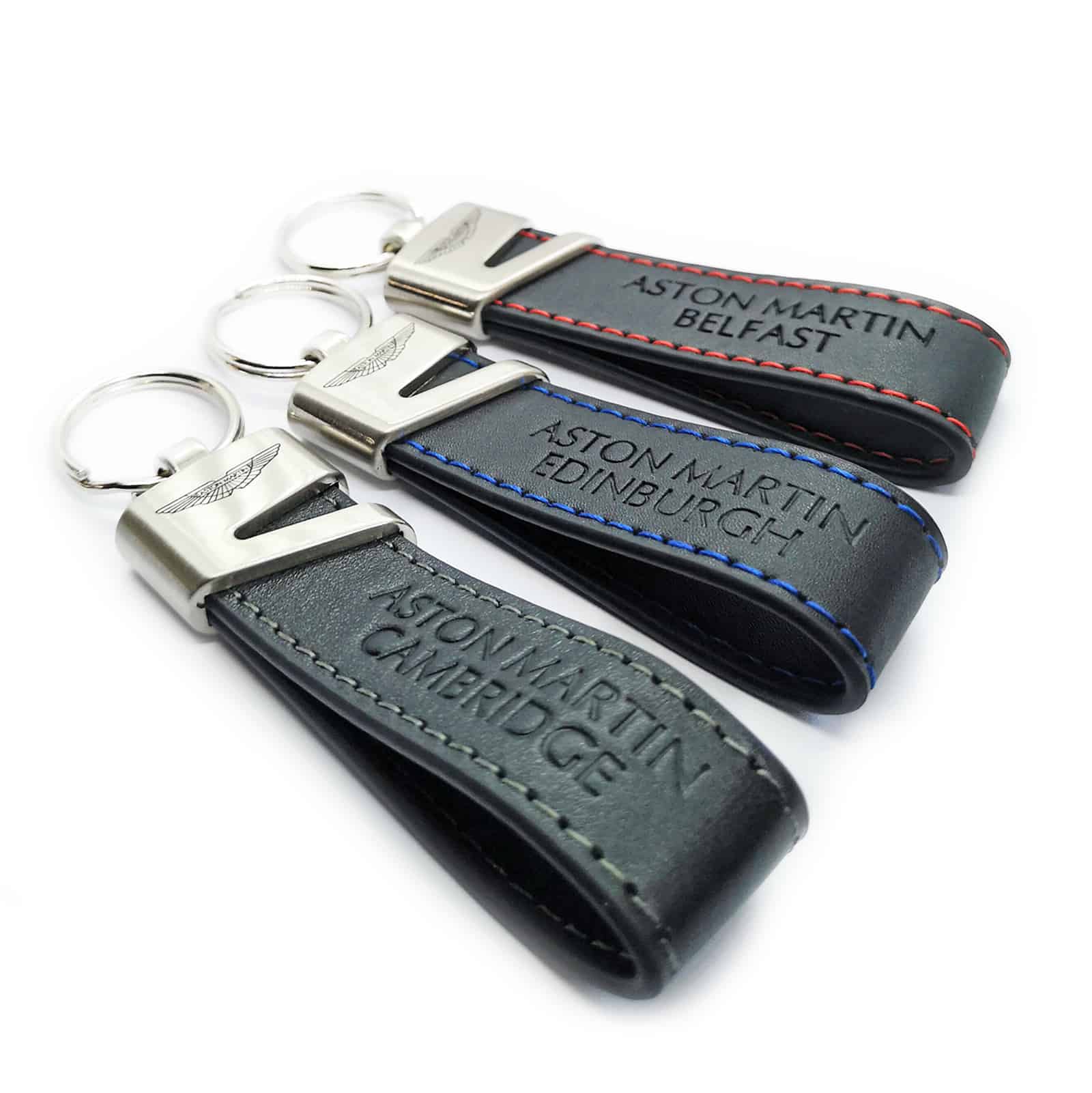 Leather Loop Keyring For Cars - Personalised, Custom, Branded