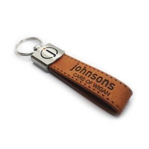 leather loop keyring