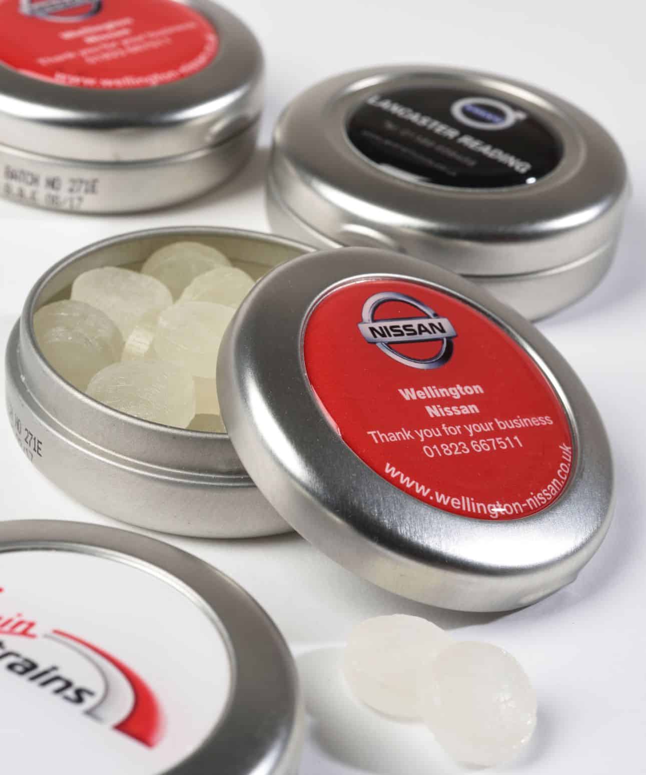 Car Shaped Mints in Tin with Logo - Progress Promotional Products