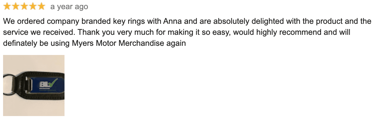 Promotional Key Ring Review