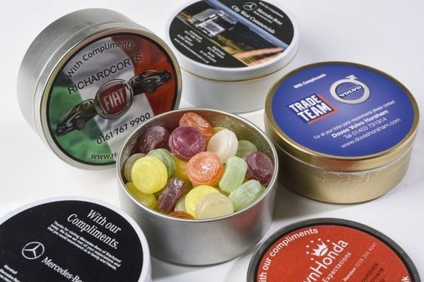 Tins of sweets