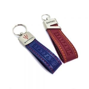 leather loop keyring