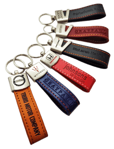 leather loop keyrings