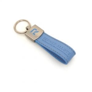 Personalised Leather Loop Keyring