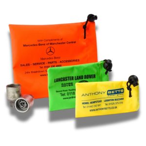 Small, Medium & Large Locking Wheel Nut Key bags